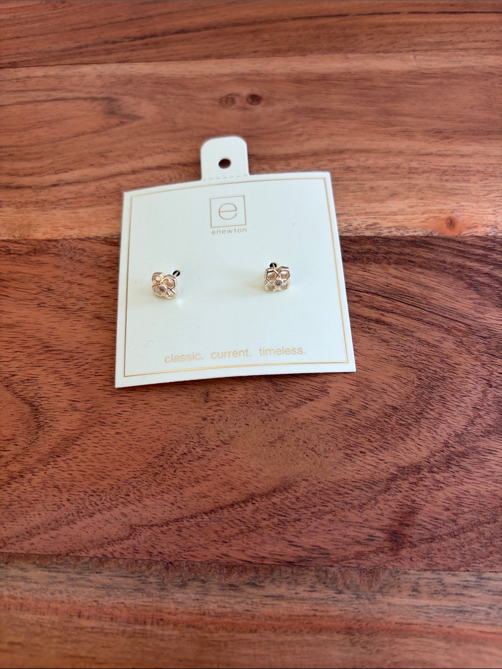 enewton gold Petite Floral Stud Earrings - Gold